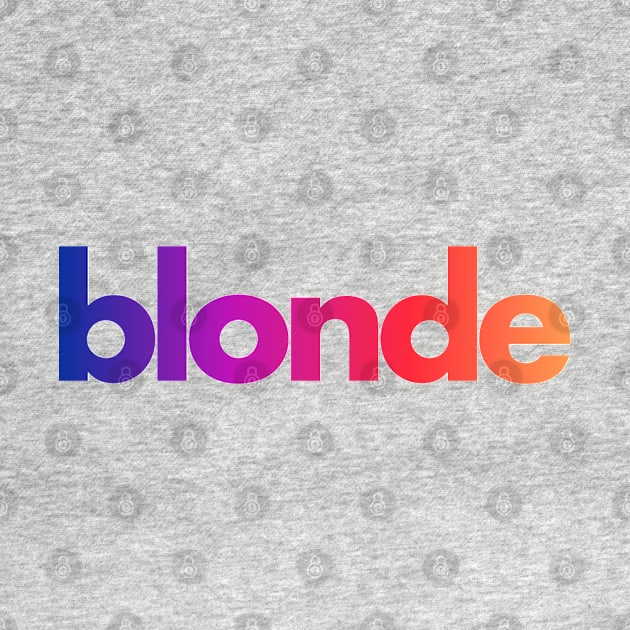 Blonde-Frank Ocean by kellynicmac